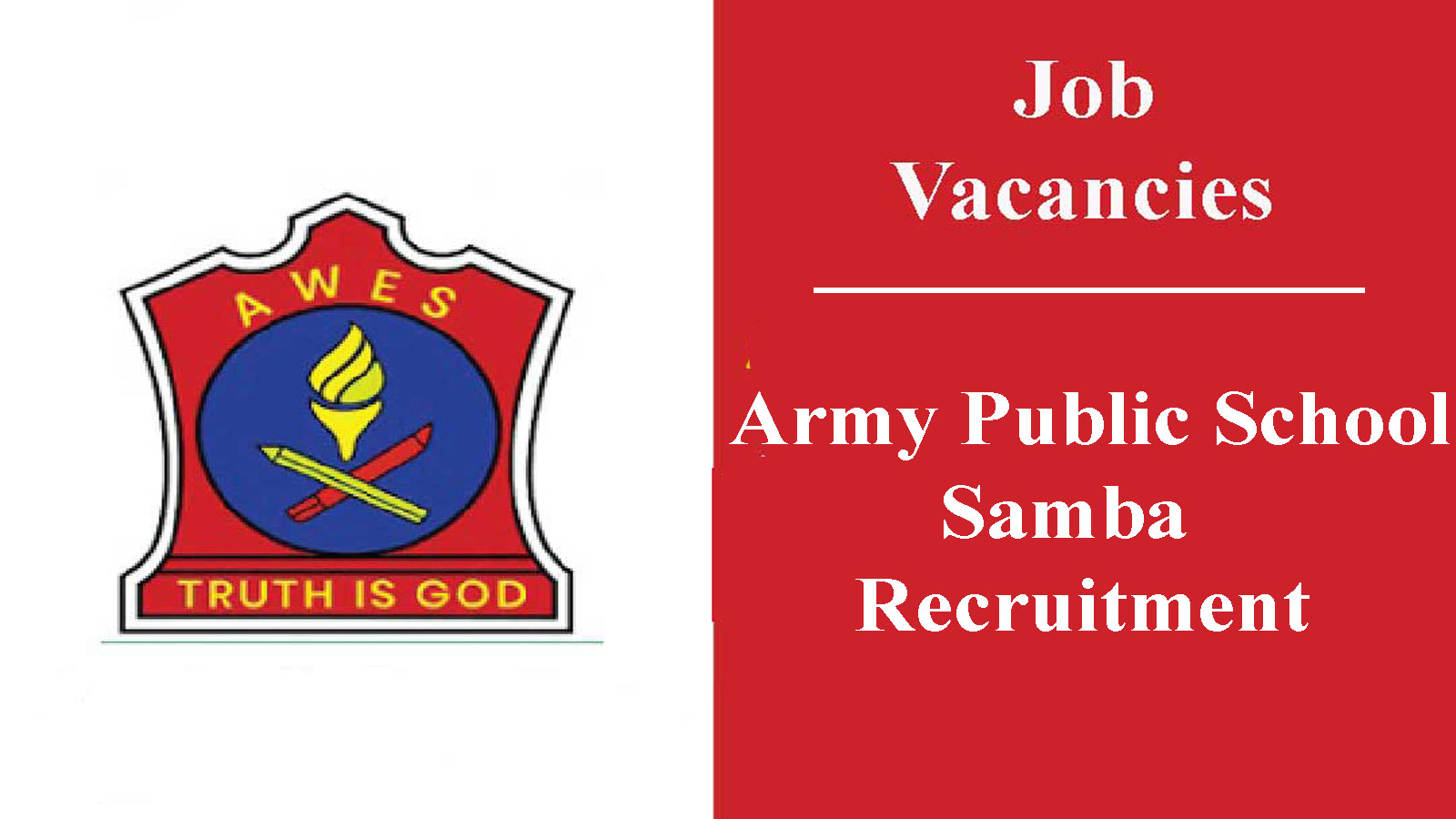 Army Public School Samba Recruitment 2022