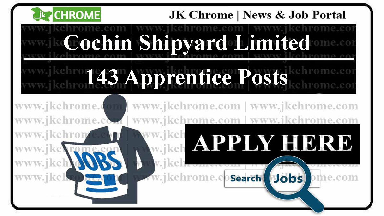 143 Apprentice Posts, Cochin Shipyard Limited Recruitment 2022