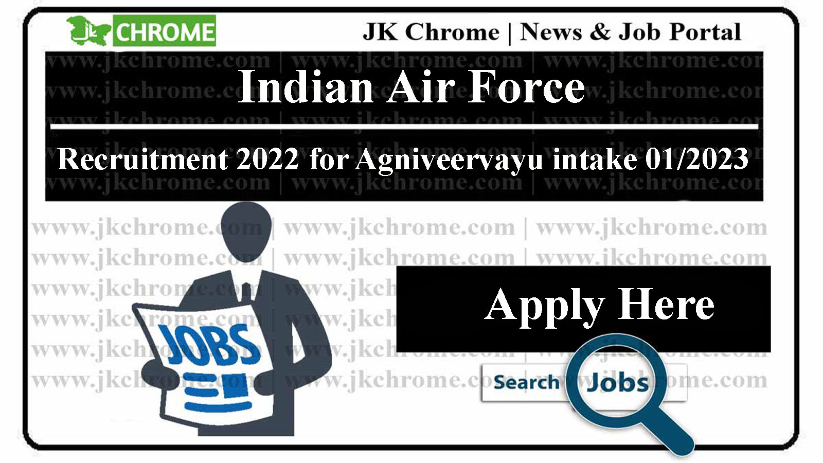 Indian Air Force Recruitment 2022, Apply Online for Agniveervayu intake 01/2023