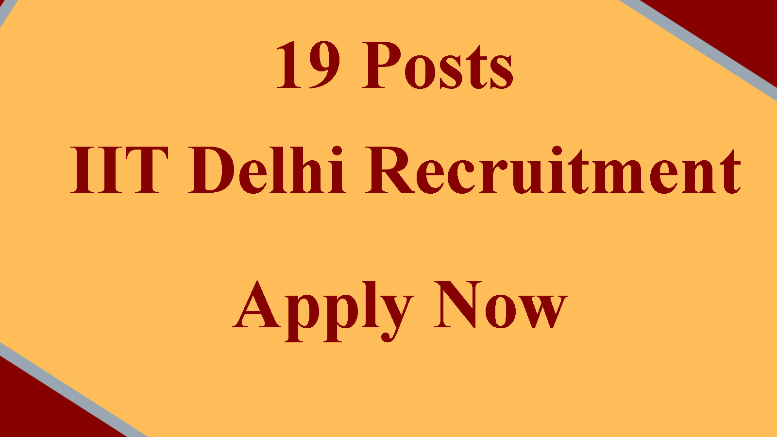 IIT Delhi Recruitment 2022, Apply online till Nov 30
