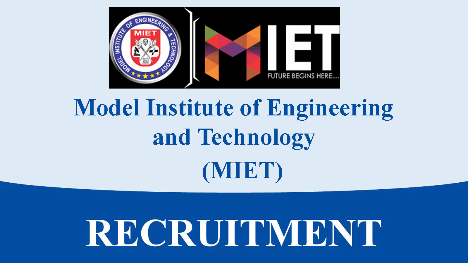 MIET Jammu Recruitment, Apply till Dec 07 for Academic and Non Academic posts