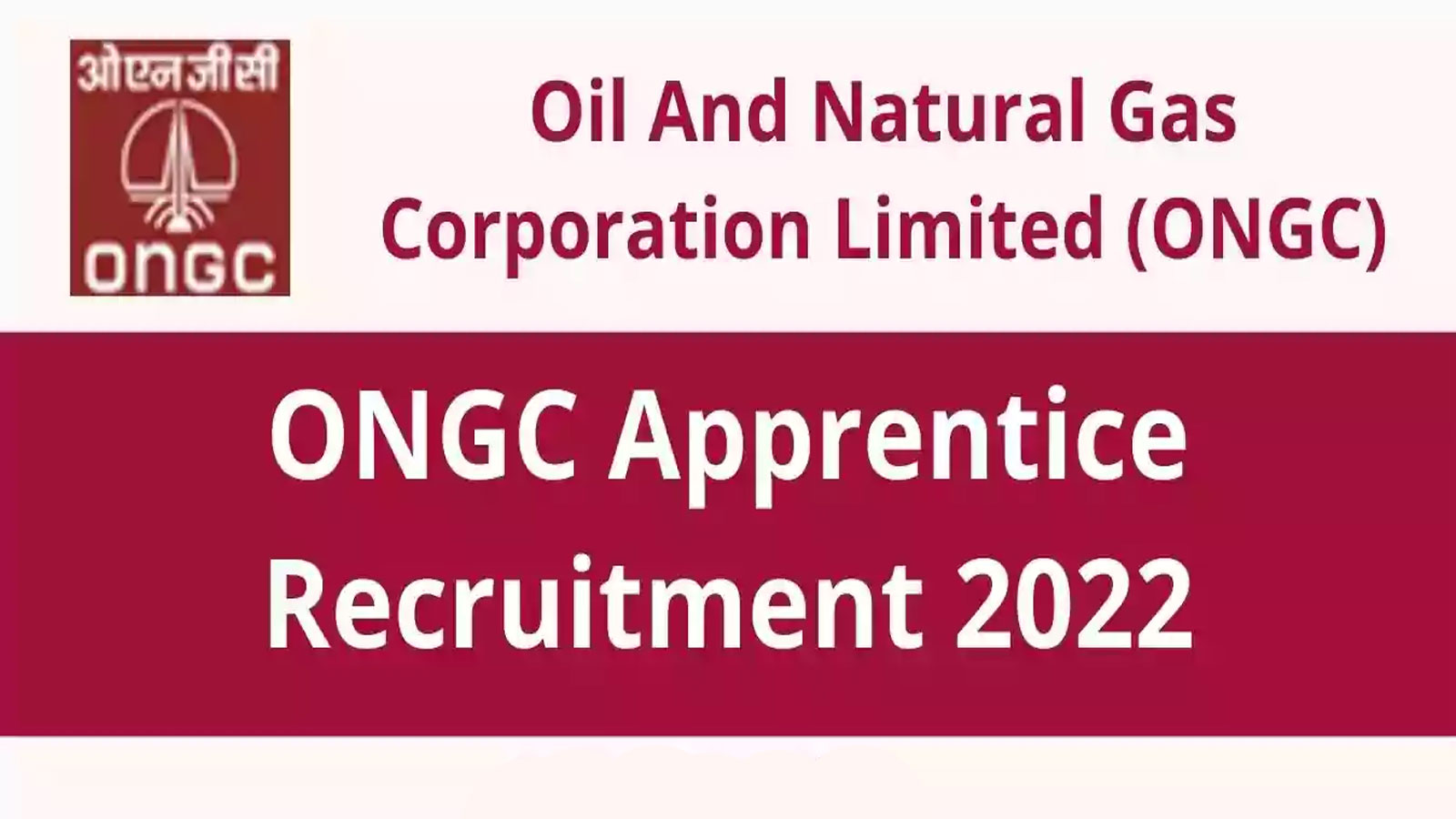 ONGC Apprentices Recruitment 2022, Apply Online