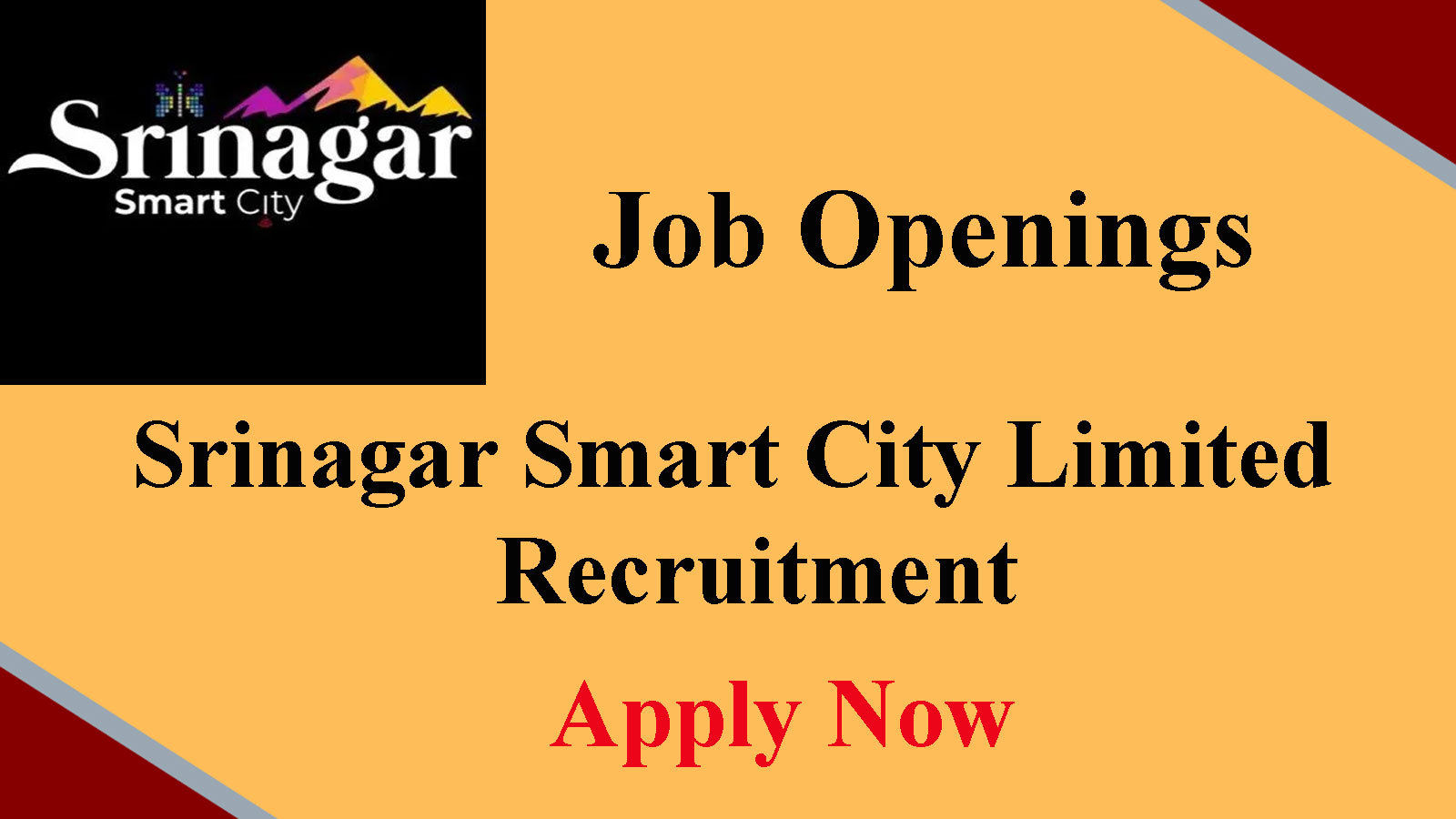 Srinagar Smart City Limited Recruitment 2022, Apply till Nov 30