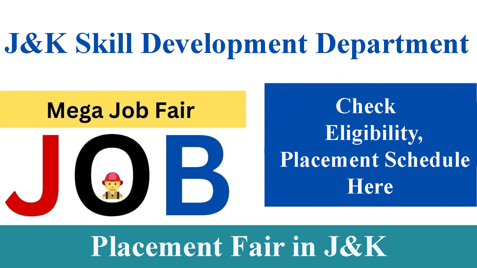Job Fair for ITI trainees of Jammu and Kashmir on Nov 19, Check details