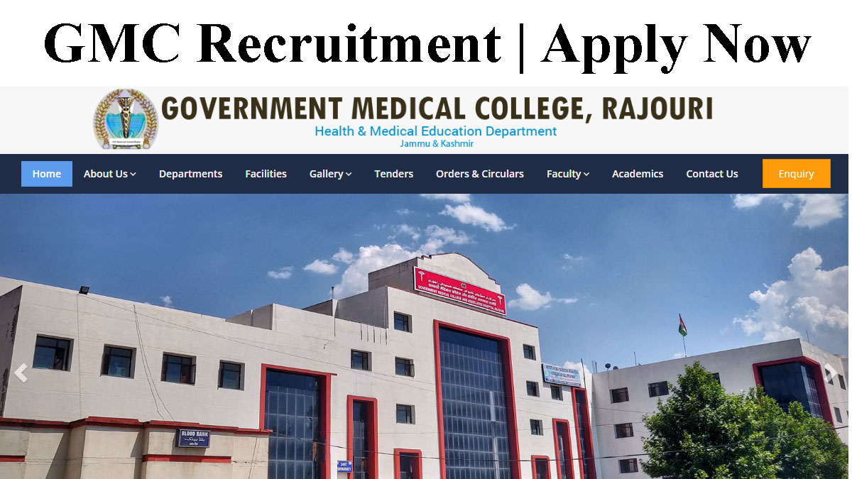 GMC Rajouri Recruitment Notification