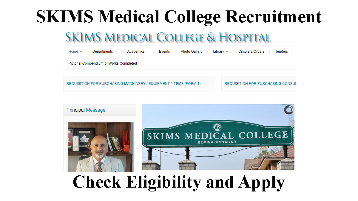 SKIMS Medical College Recruitment Notification