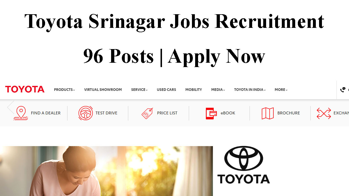 Toyota Srinagar Jobs Recruitment
