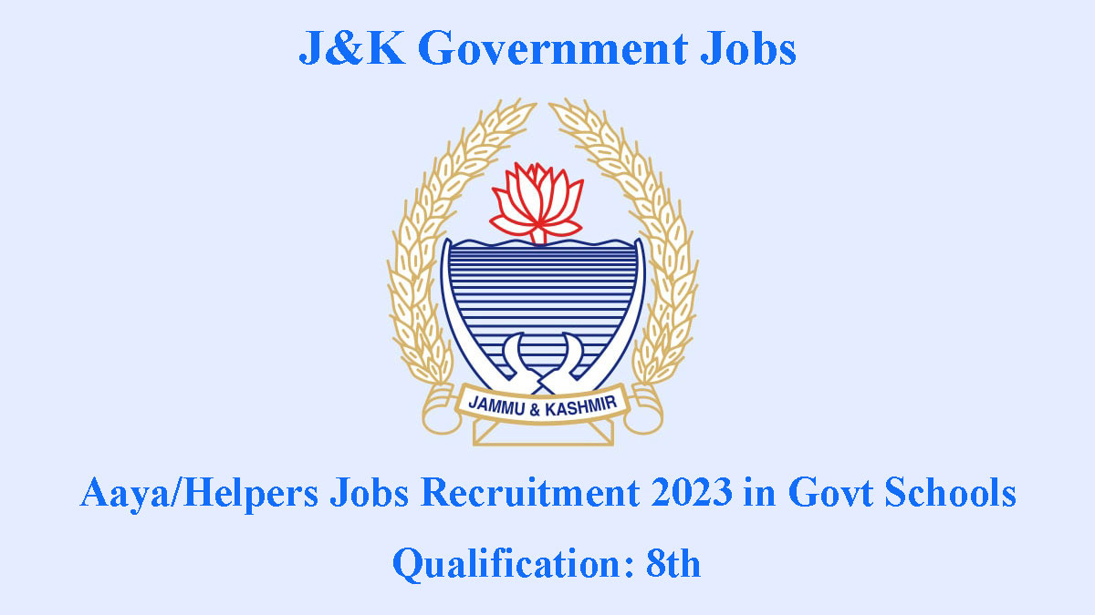 Aaya/Helpers Jobs Recruitment 2023