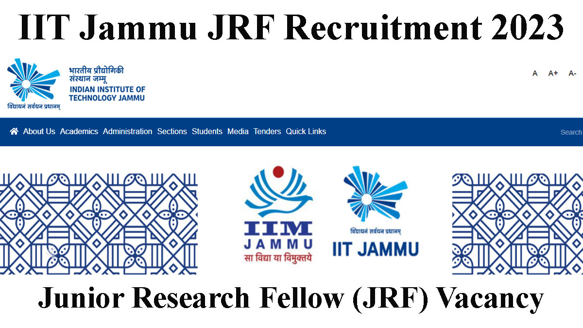 IIT Jammu JRF Recruitment 2023