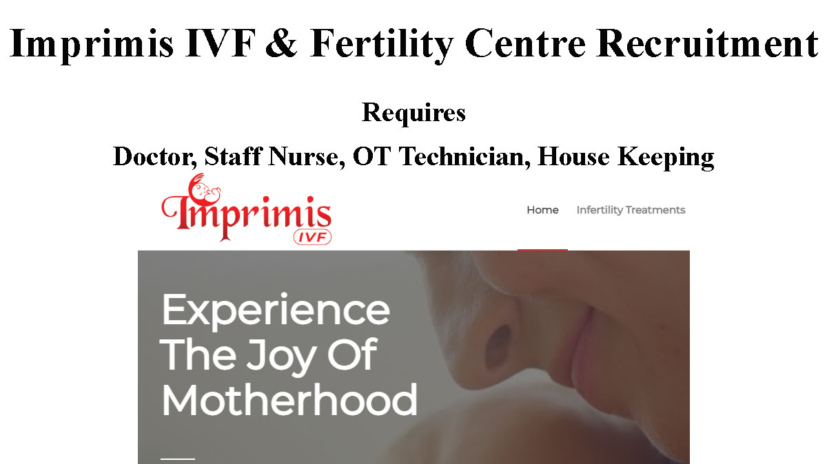 Imprimis IVF and Fertility Centre Srinagar Jobs