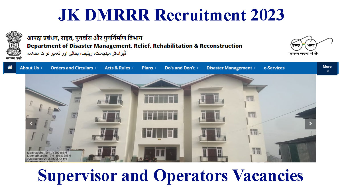 JK DMRRR Recruitment 2023