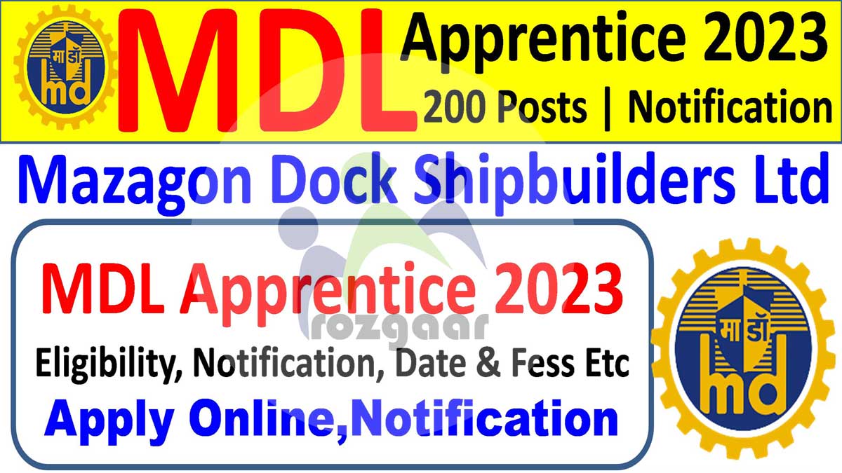 MDL Recruitment 2023 for 200 Graduate/Diploma Apprentice Posts