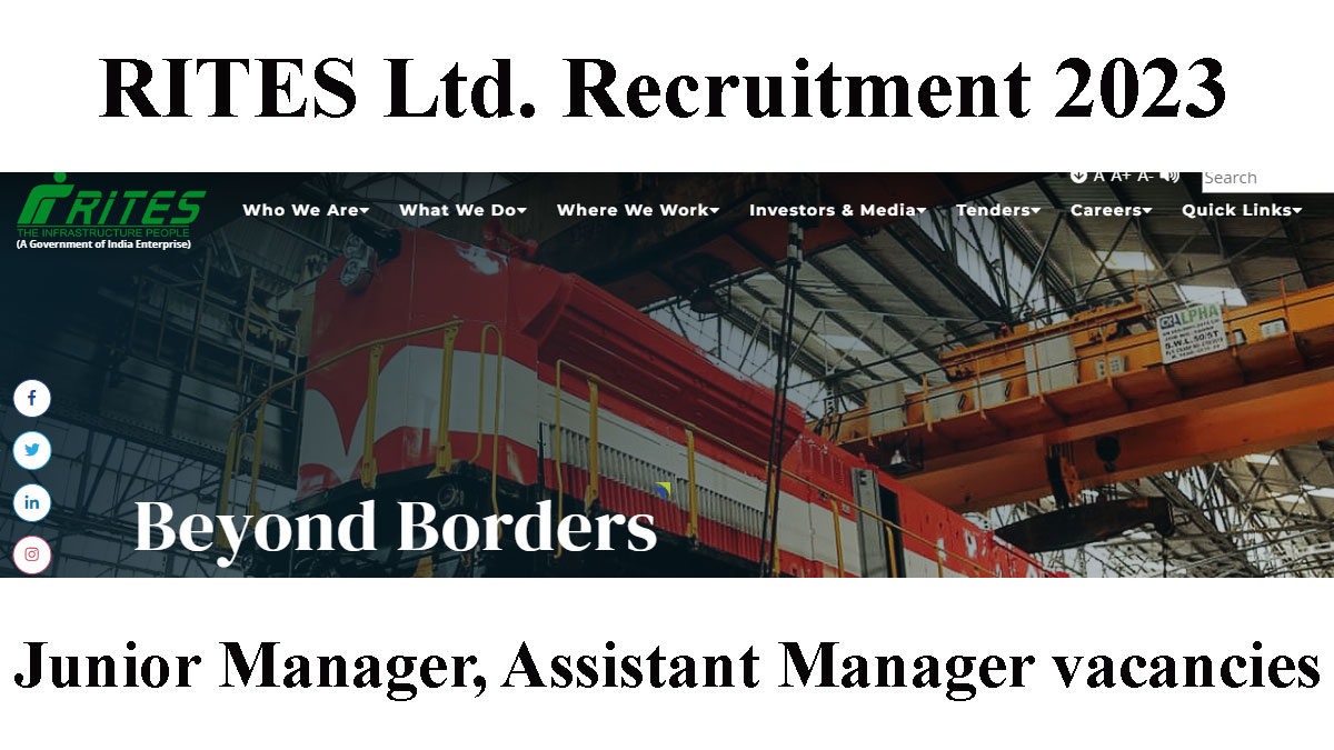 RITES Ltd. Recruitment 2023
