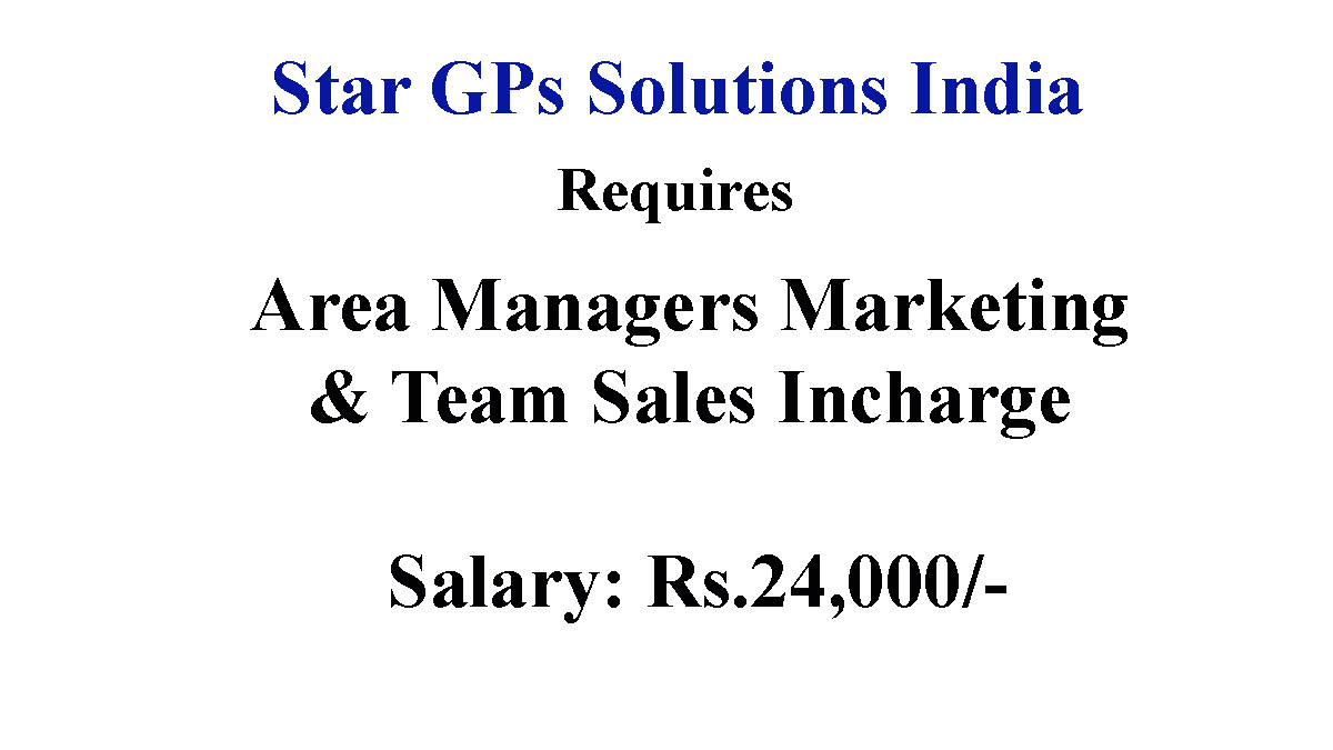 Area Managers and Team Sales Incharge Jobs