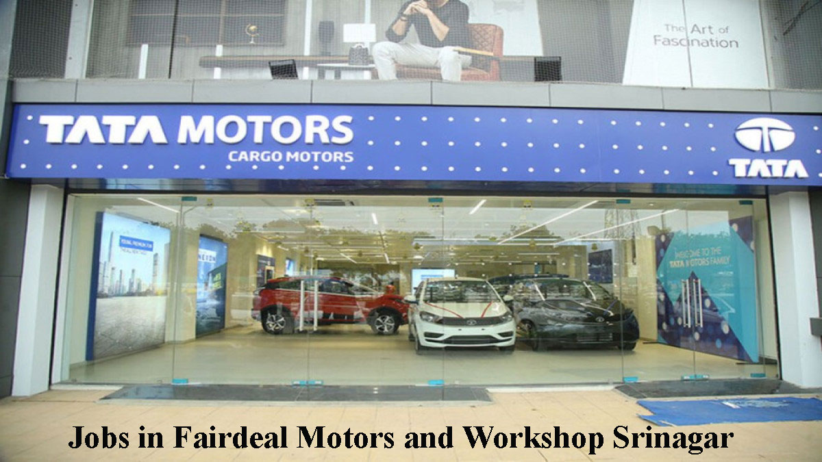 Jobs in Fairdeal Motors and Workshop Srinagar