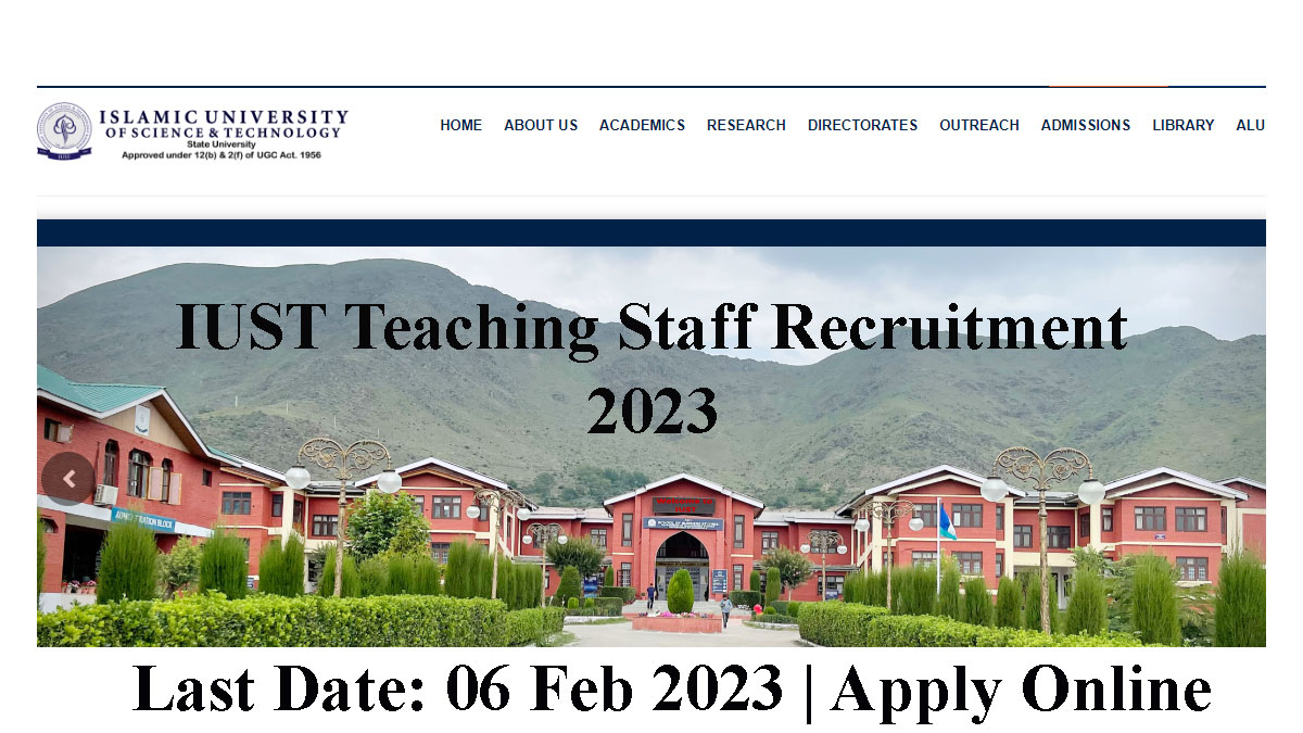 IUST Teaching Staff Recruitment
