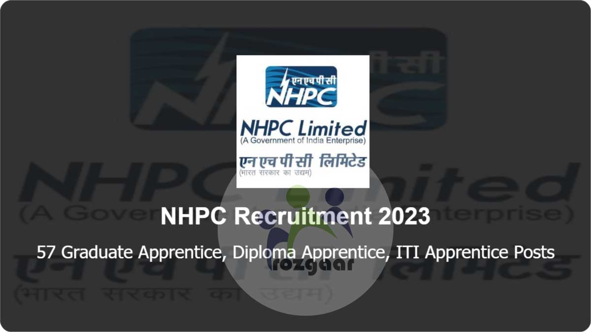 57 Posts NHPC Recruitment Notification 2023