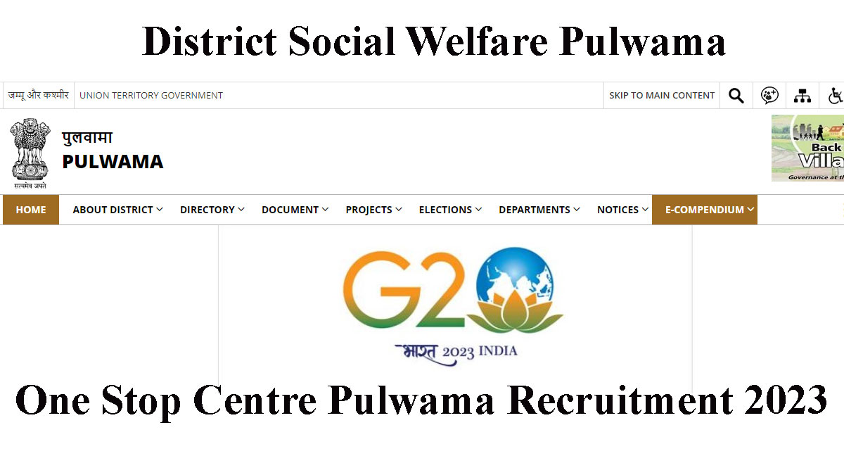 One Stop Centre Pulwama Recruitment 2023