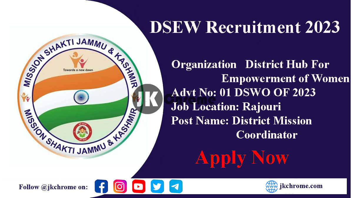 DSEW Recruitment 2023
