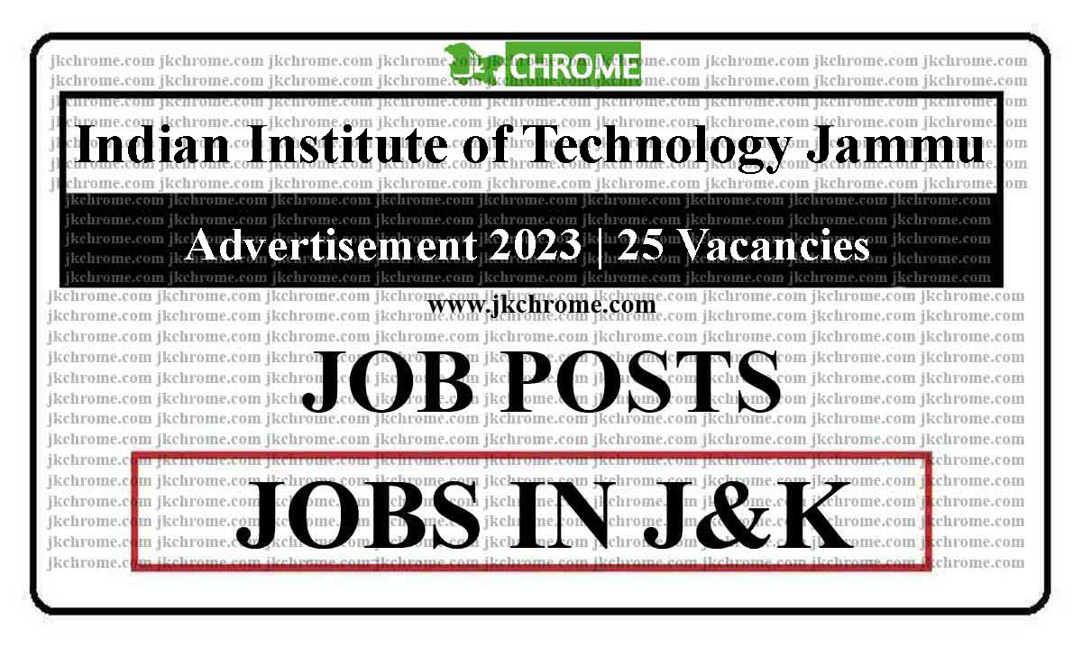 IIT Jammu Advertisement for the Karyashala (High End Workshop)