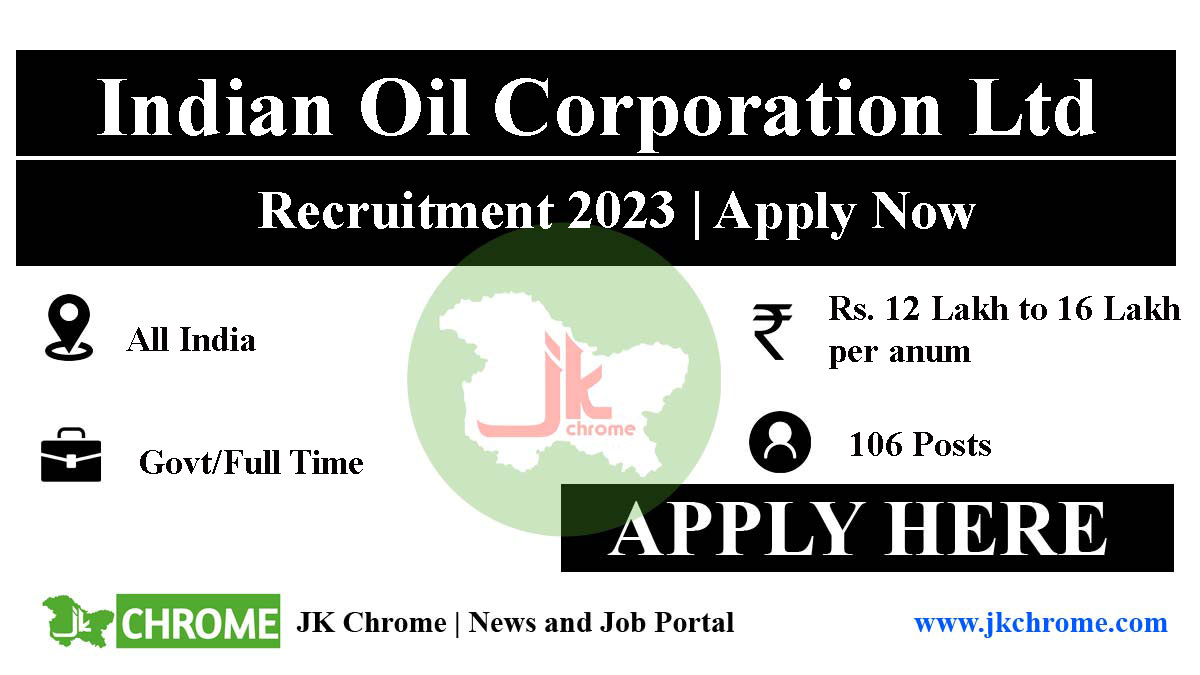 IOCL Recruitment 2023 | Apply for 106 Executive posts from Feb 28