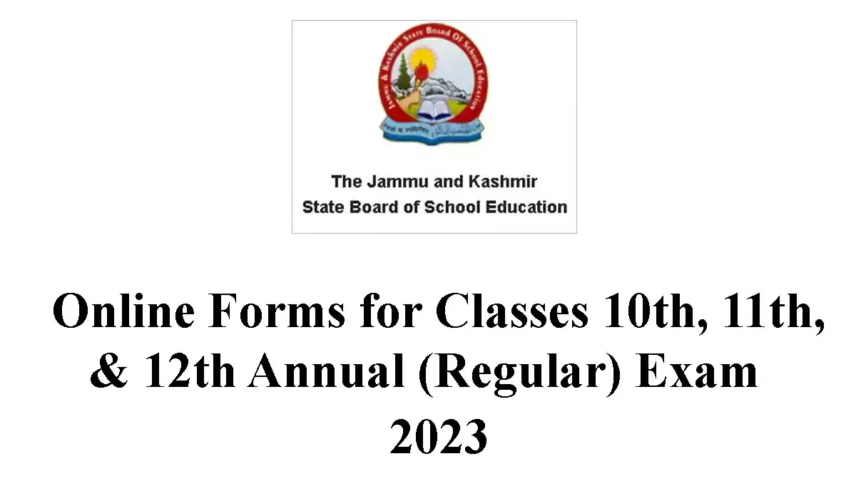 JKBOSE Important Notice for Classes 10th, 11th and 12th Exam 2023