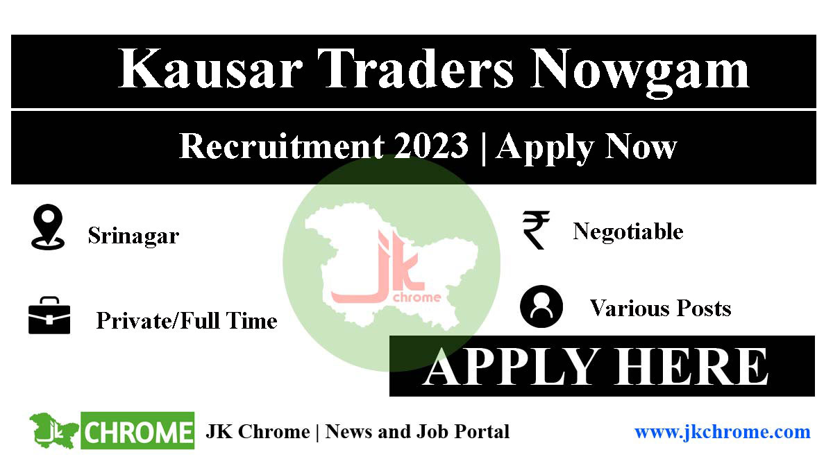 Kausar Traders Jobs Recruitment 2023