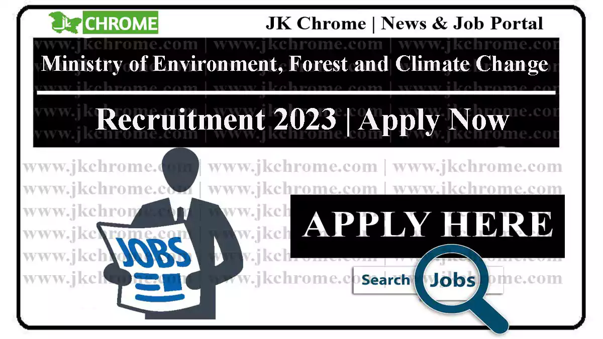 Ministry of Environment, Forest and Climate Change Recruitment 2023 for Associates