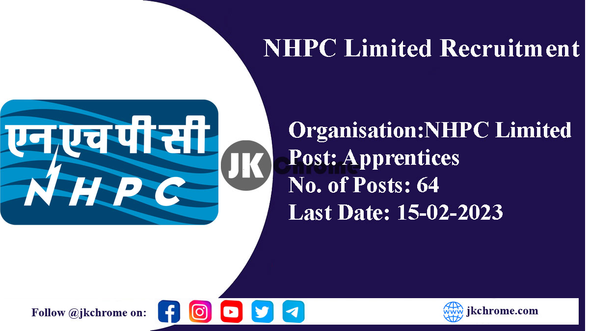 NHPC Limited Recruitment 2023 for Apprentices