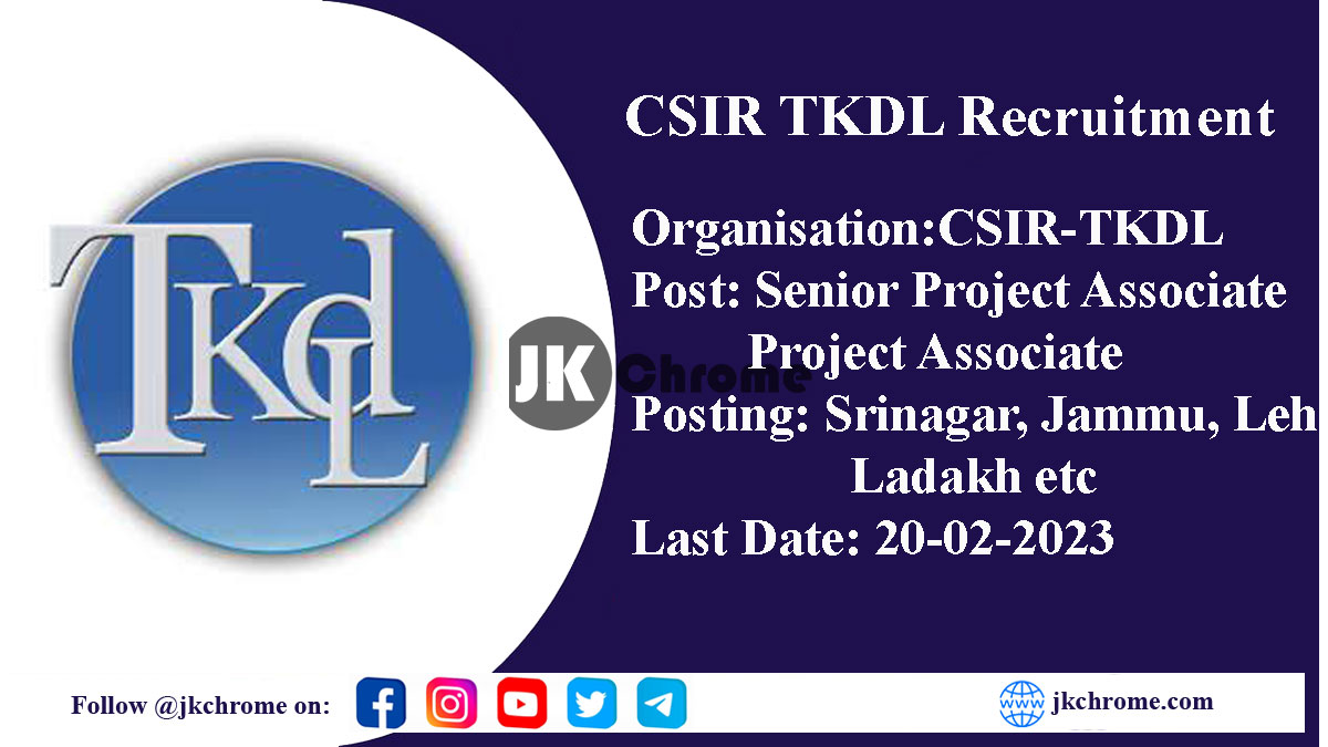 Traditional Knowledge Digital Library Recruitment 2023