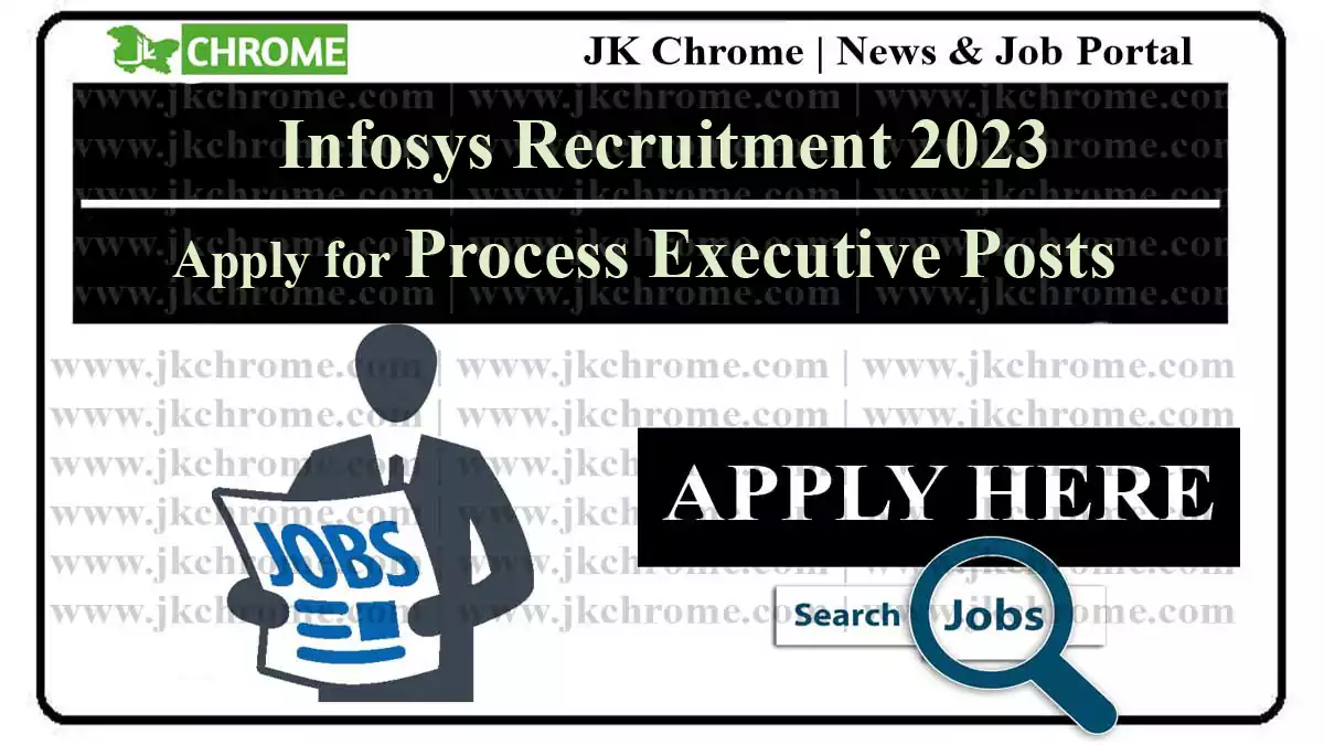 Infosys Recruitment 2023 for various Process Executive Posts – Eligibility, Salary, Selection Process, Important Dates and Full Notification
