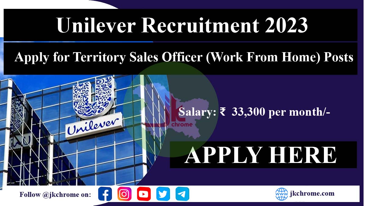 Unilever Recruitment 2023