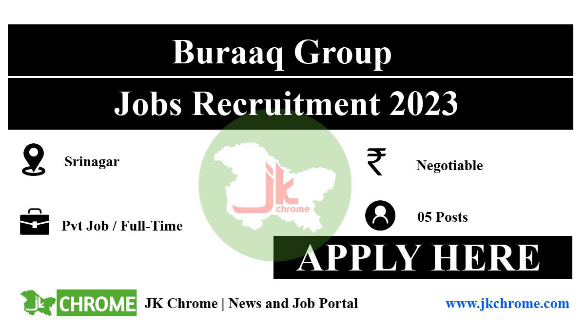 Join the Buraaq Group Srinagar Team: Exciting Career Opportunities in 2023