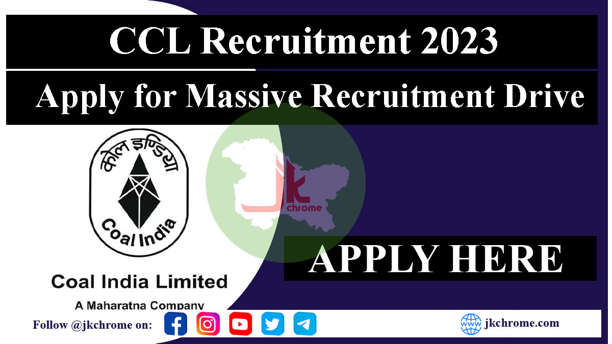 CCL Recruitment 2023: Apply Online for 330 Post