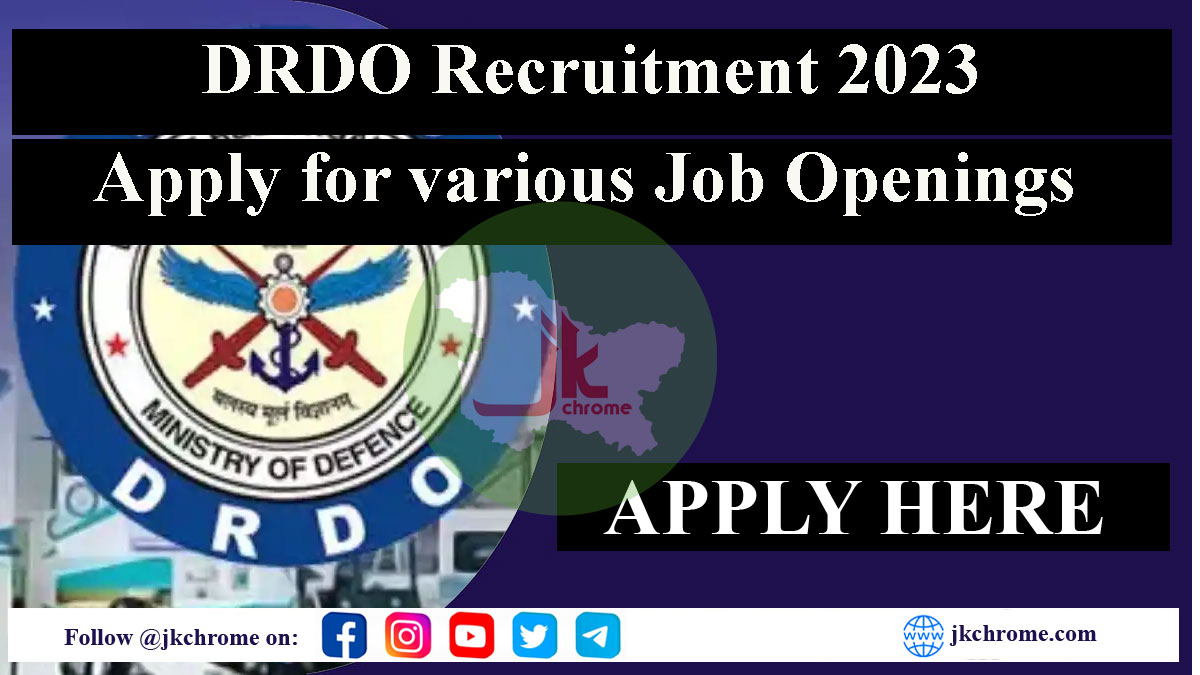 DRDO Conducting Walk-in-Interview for JRF and RA Recruitment 2023