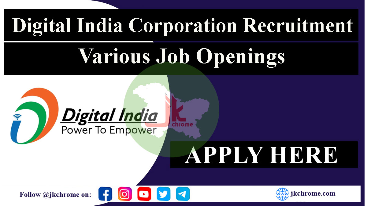Digital India Corporation Job Vacancies 2023: Apply Now for 22 Posts