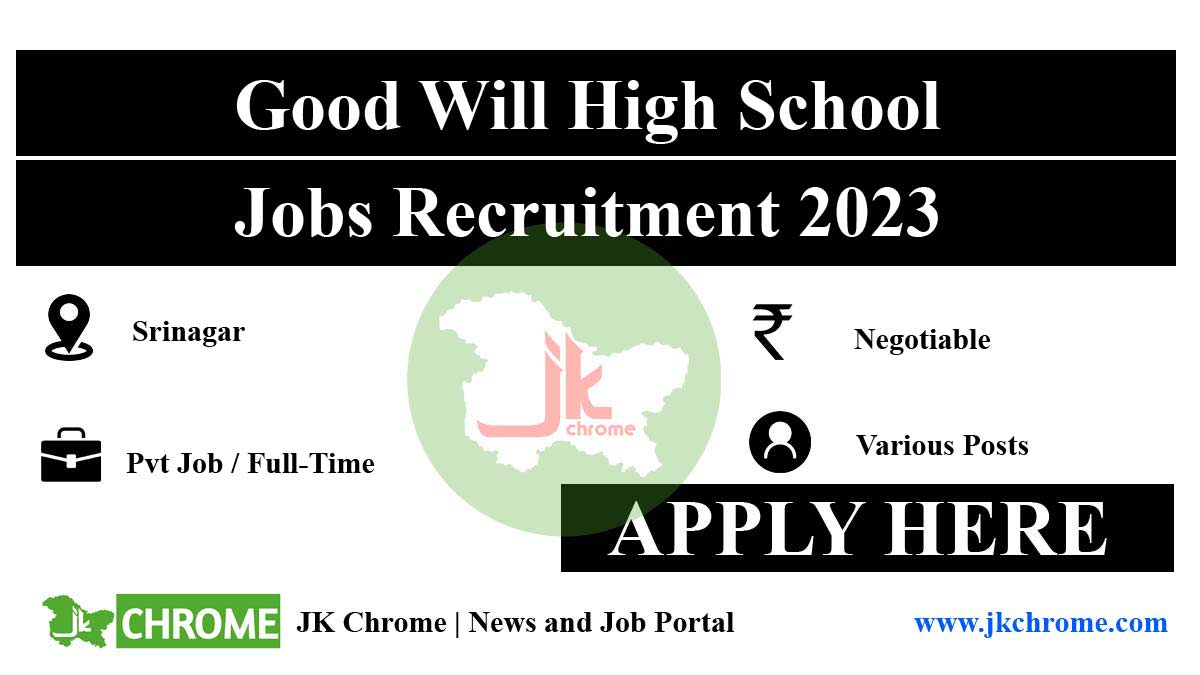 Join Good Will High School - Recruitment 2023 Now Open!