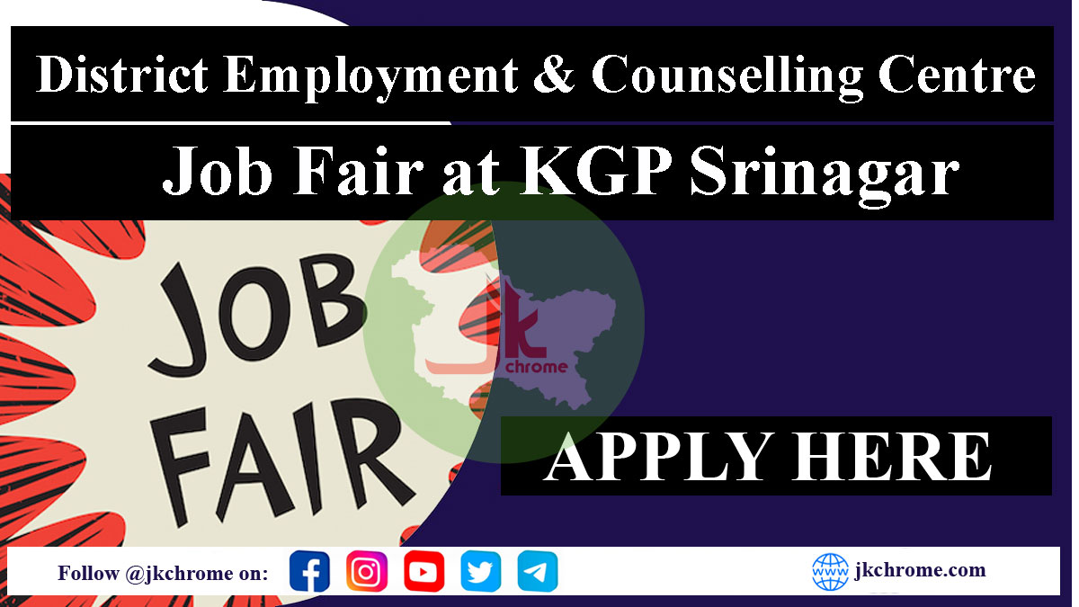 Job Fair at Kashmir Govt Polytechnic College Srinagar on March 29