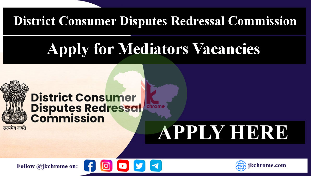 Empanelment of Mediators in District Consumer Disputes Redressal Commission Udhampur