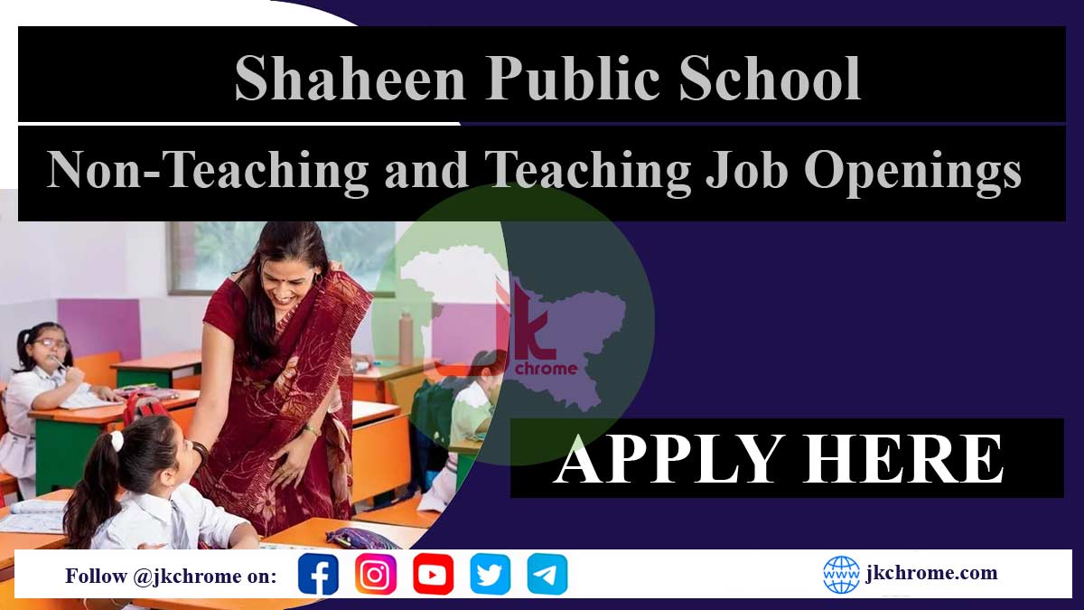 Shaheen Public School Non-Teaching and Teaching Job Openings 2023