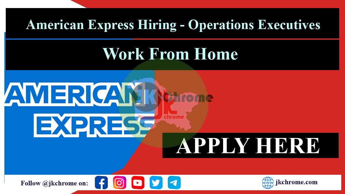 American Express is Hiring (Work From Home) Operations Executives