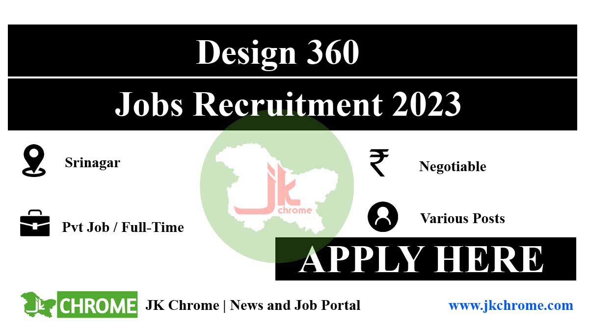 Design 360 jobs recruitment 2023 | Apply Now