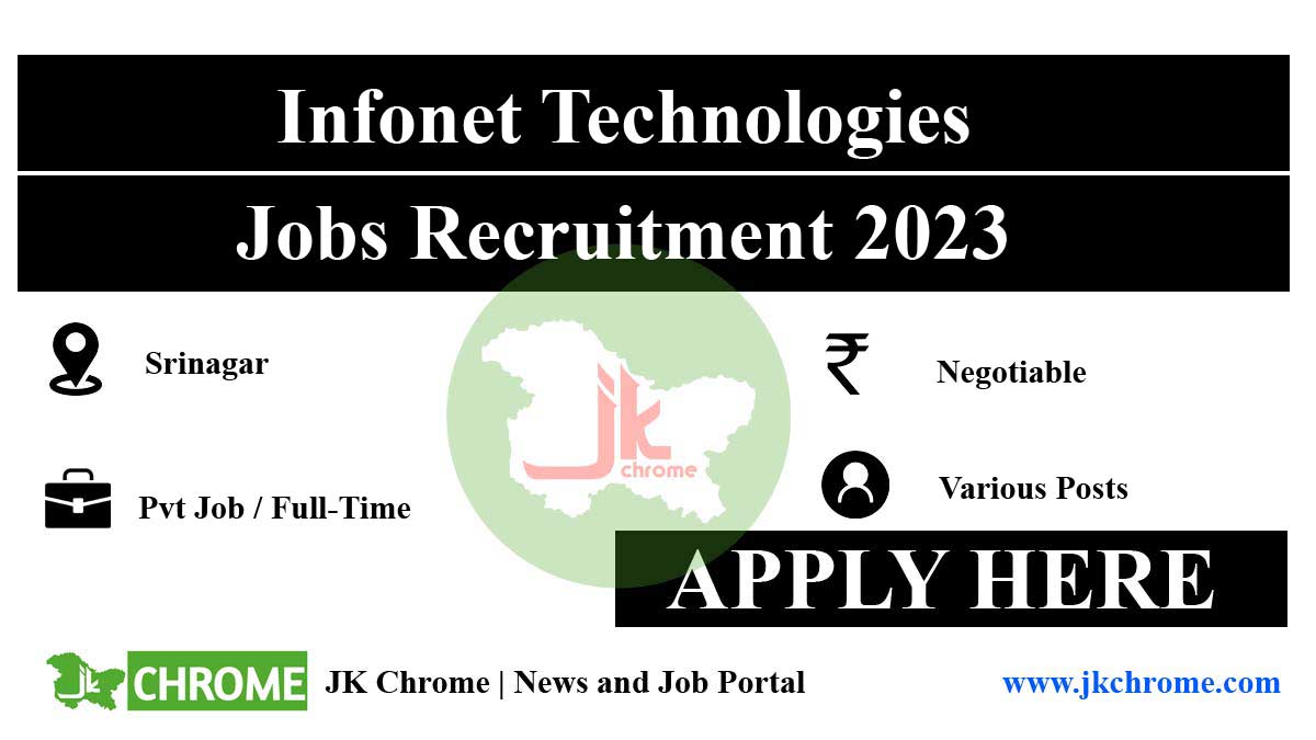 Infonet Technologies Jobs Recruitment 2023 | Check Details and Apply