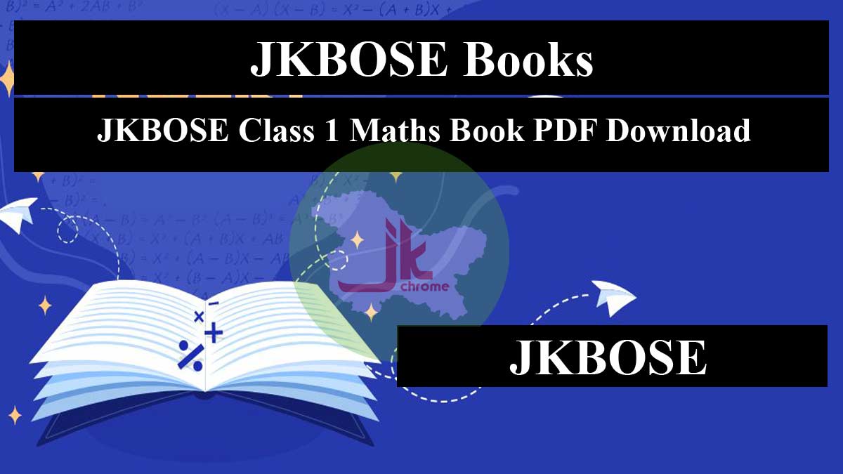 JKBOSE Class 1 Maths Book PDF Download