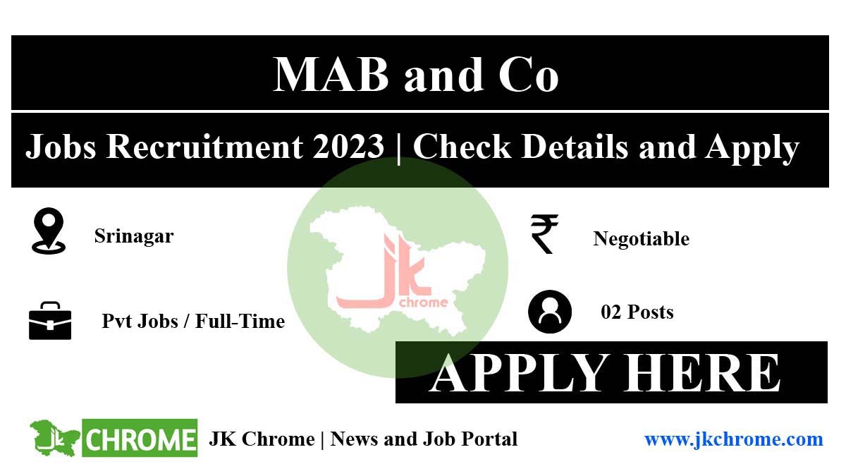 MAB and Co Jobs Recruitment 2023 | Check Details