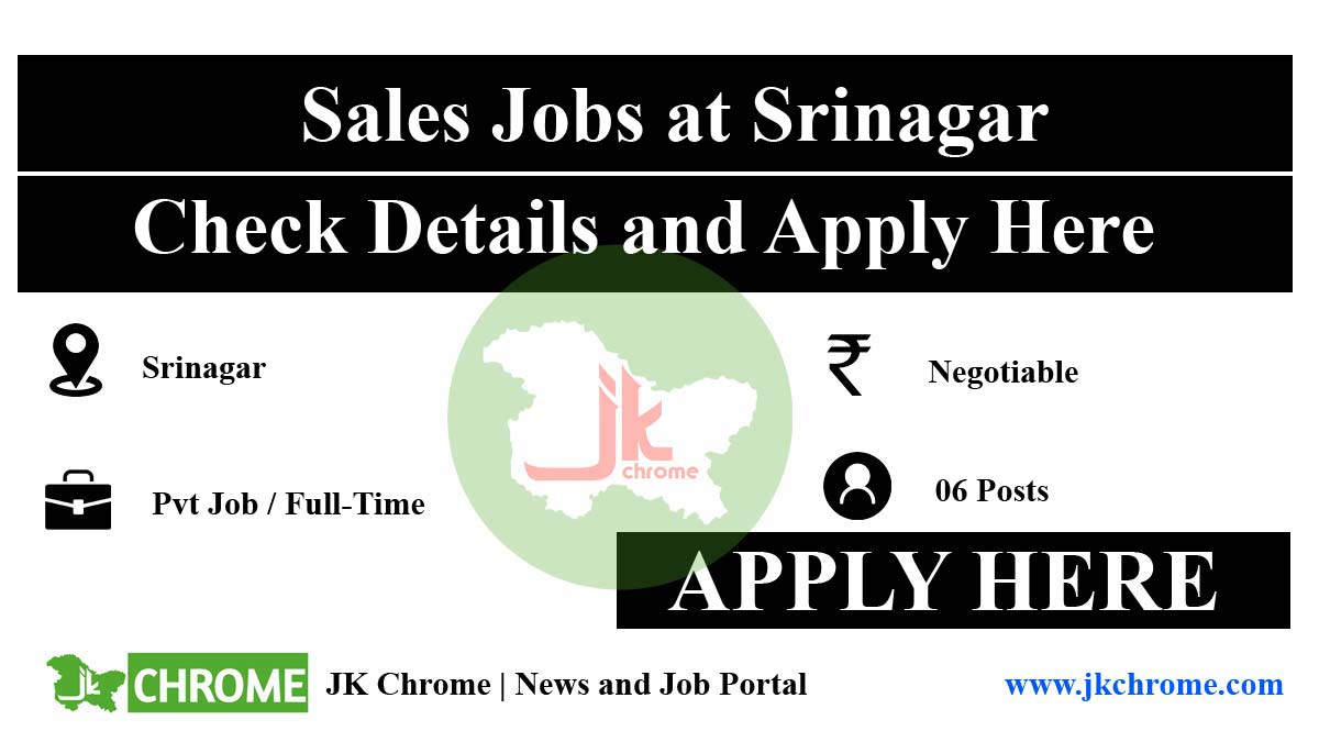 Sales Jobs in Srinagar | Apply Now