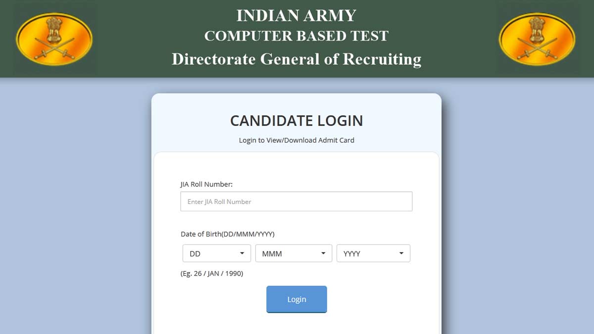 Indian Army releases Agniveer Admit Card 2023, download now