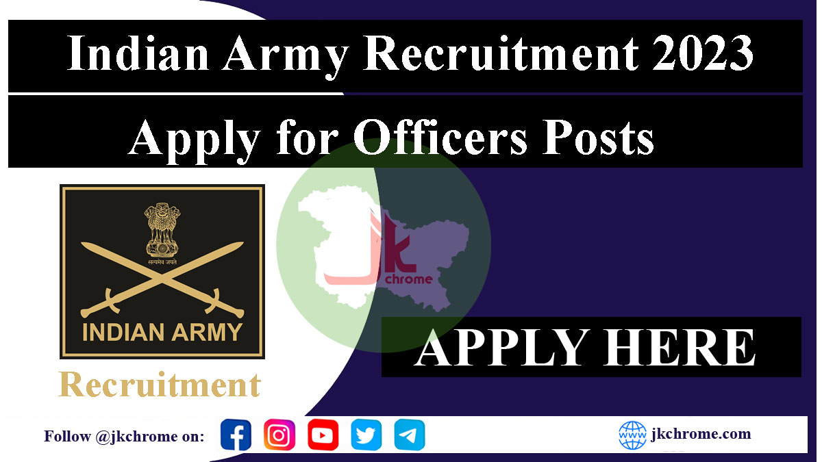 Indian Army SSC RVC Officer Recruitment 2023, Notification Out