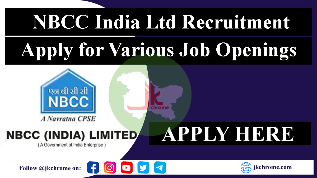 NBCC Recruitment 2023 Notification Out for 8 Manager Posts