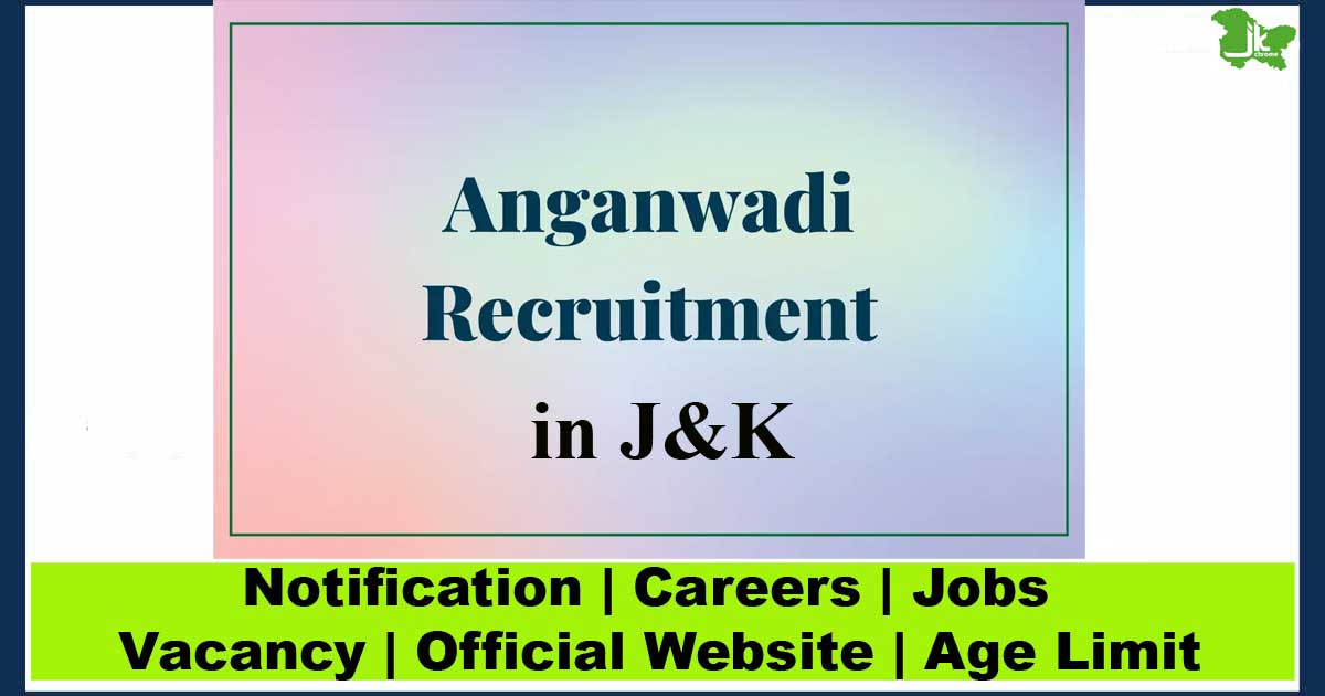 Anganwadi Jobs 2023 in Ganderbal